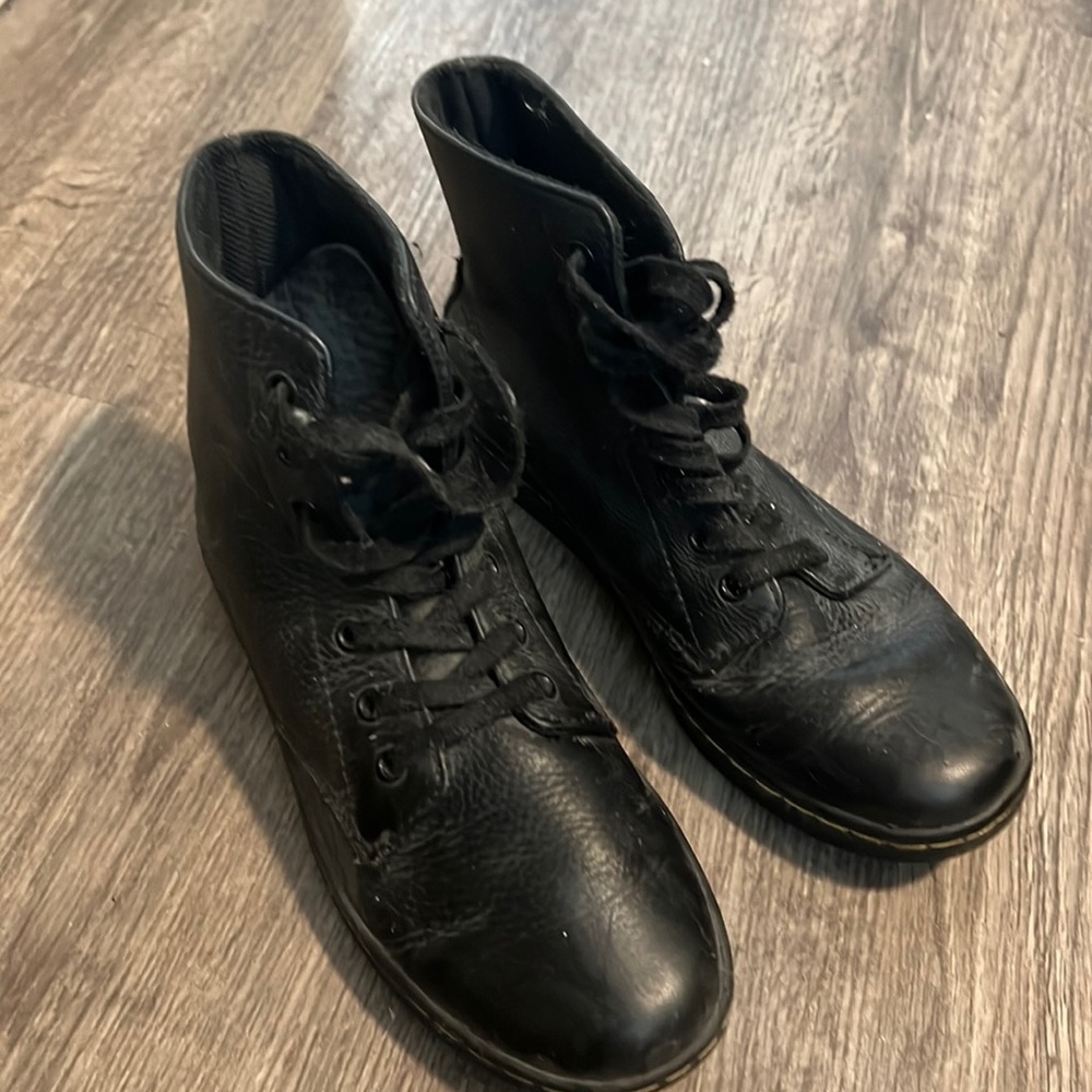Doc Marten Leather Lace Up Sneaker Boots